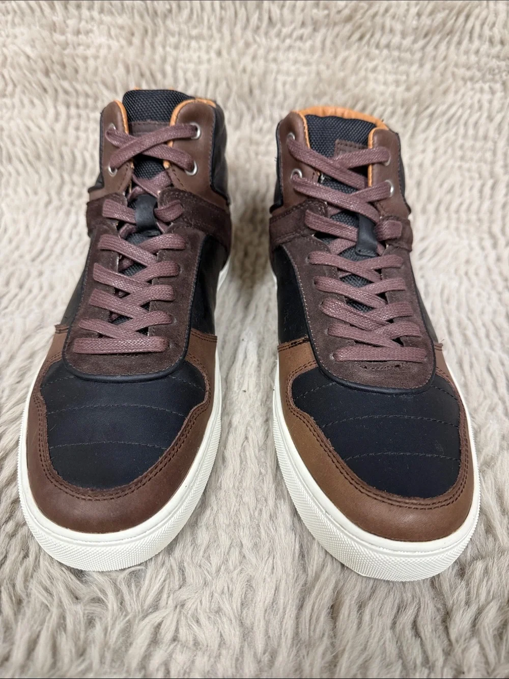 Roberto Vascon Men's Brown & Black high top shoes/ Boots
